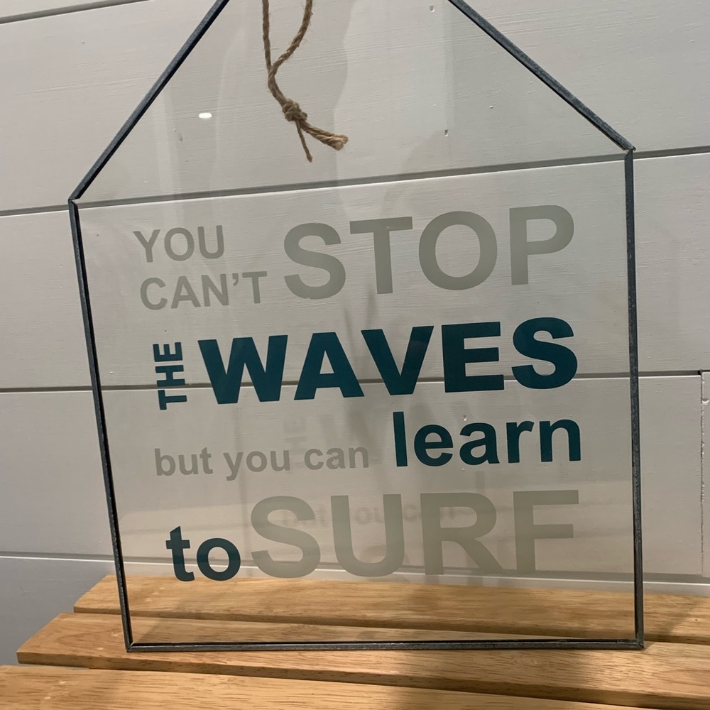 Hobby Lobby glass wall decor